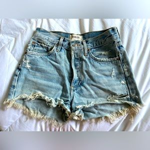 Agolde Parker High Rise, light wash. Size 22